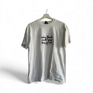 GOC Studio Y2K White Graphic T-Shirt Size Large